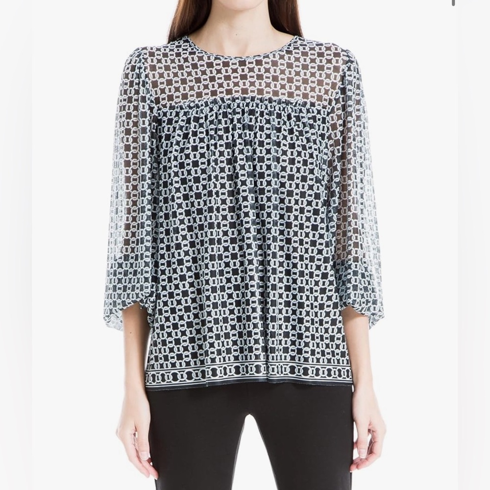Max Studio Mesh Blouse size XL - Picture 1 of 3